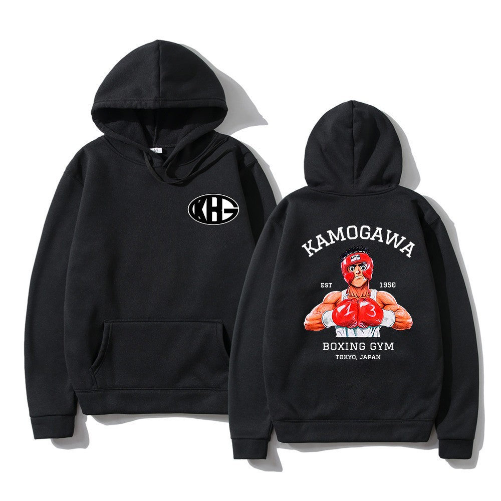 Sudadera deportiva estampada de corte holgado