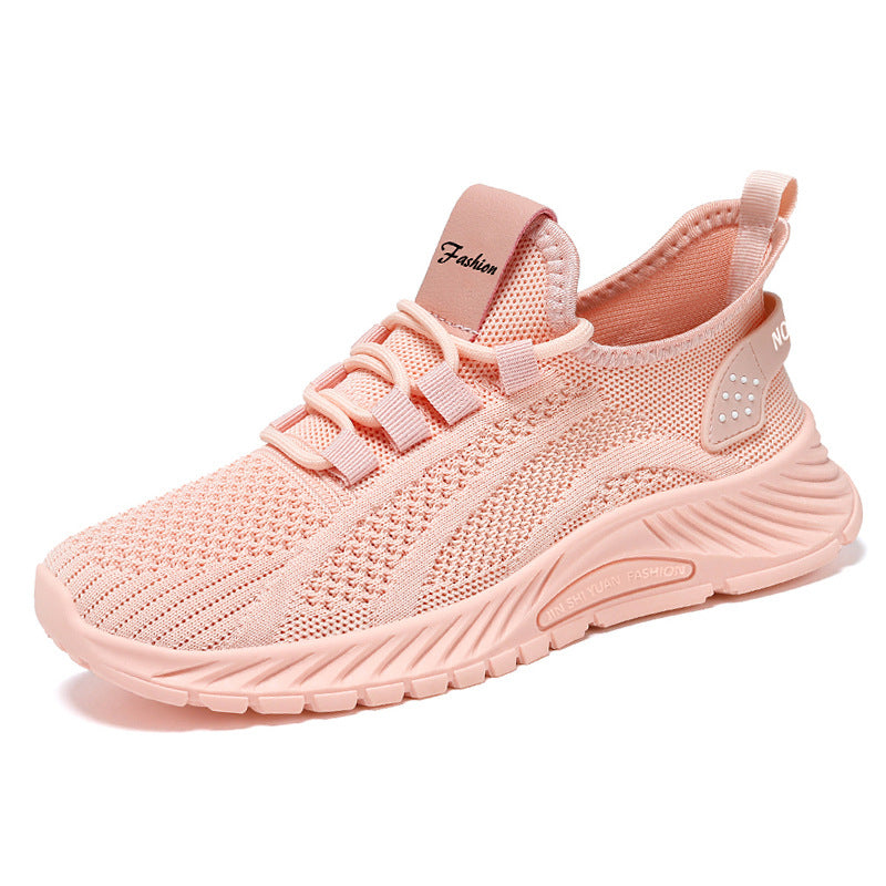 Zapatillas de deporte con cordones para mujer, calzado deportivo de tela beige para exteriores, cómodas, ligeras y antideslizantes para gimnasio, trabajo y uso diario