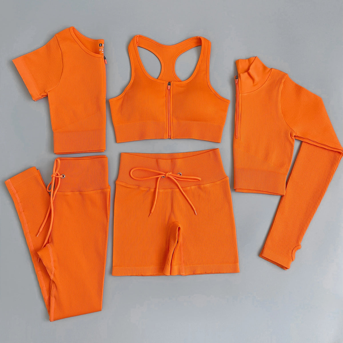 Conjunto deportivo de mujer con leggings de cintura alta