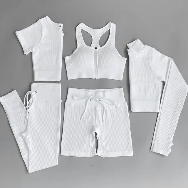 Conjunto deportivo de mujer con leggings de cintura alta