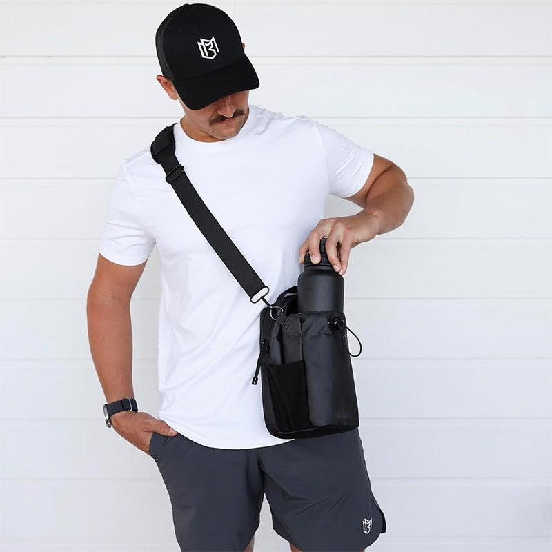 Bolsa magnética para botella y accesorios de gimnasio