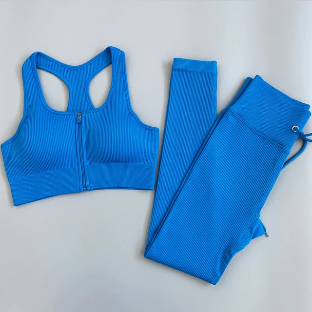 Conjunto deportivo de mujer con leggings de cintura alta