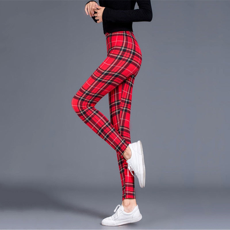 Leggings de cuadros para mujer, pantalones sexis, leggings push-up, leggings de moda para fitness, pantalones deportivos de gimnasio, talla grande, pantalones de cintura alta