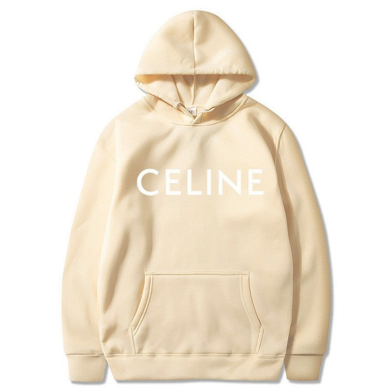 Sudadera con capucha estampada de corte holgado