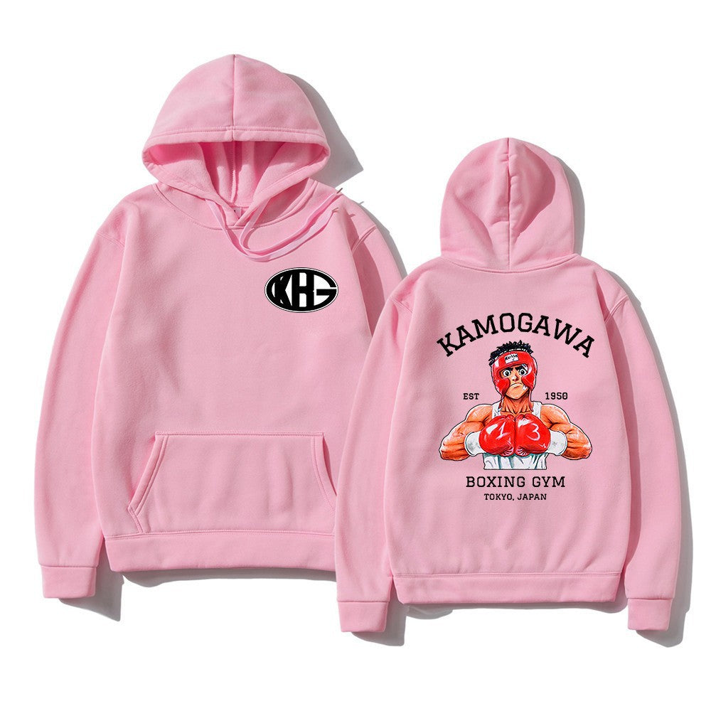 Sudadera deportiva estampada de corte holgado