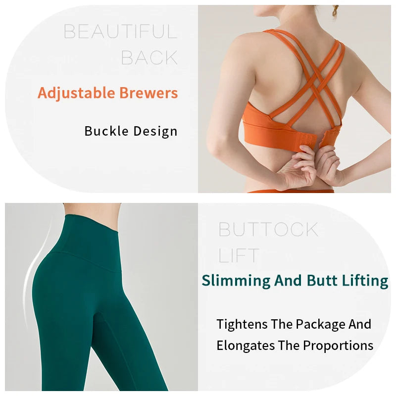 Conjunto deportivo de yoga para mujer de dos piezas