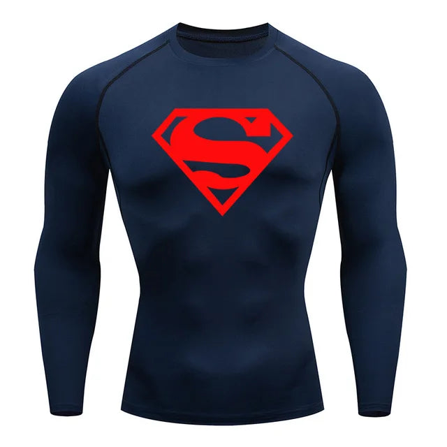 Camiseta térmica de manga larga para hombre