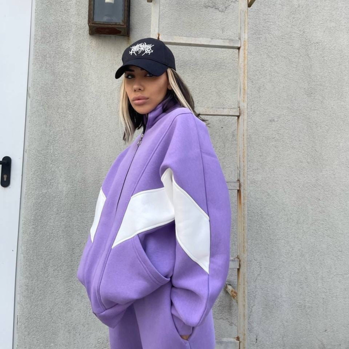 Conjunto casual deportivo de dos piezas para mujer