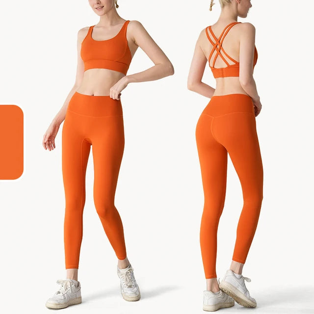Conjunto deportivo de yoga para mujer de dos piezas
