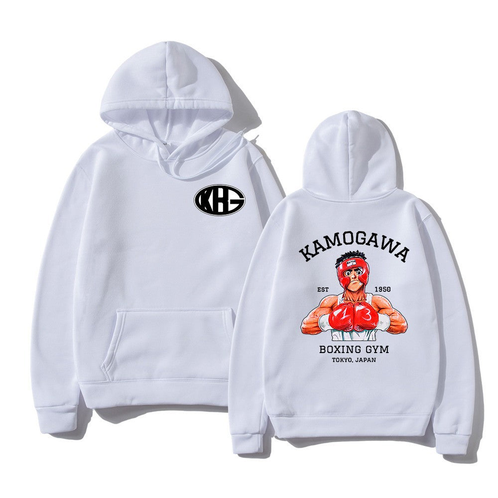 Sudadera deportiva estampada de corte holgado