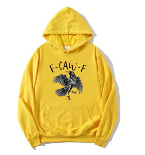 Sudadera con estampado de cuervo para hombre