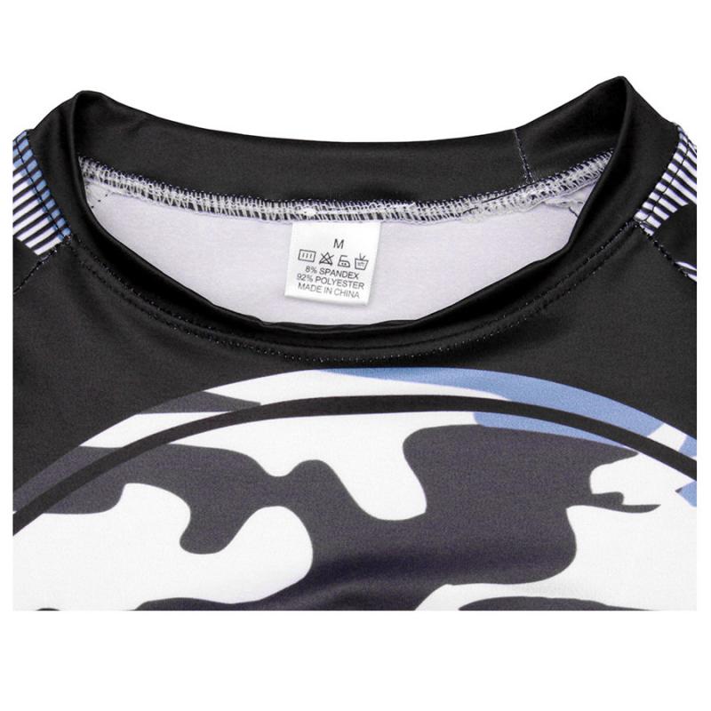Camiseta de compresión de manga larga para hombre, de secado rápido, para gimnasio, fitness, deporte, masculina, camiseta de protección contra erupciones, mallas de entrenamiento para hombre