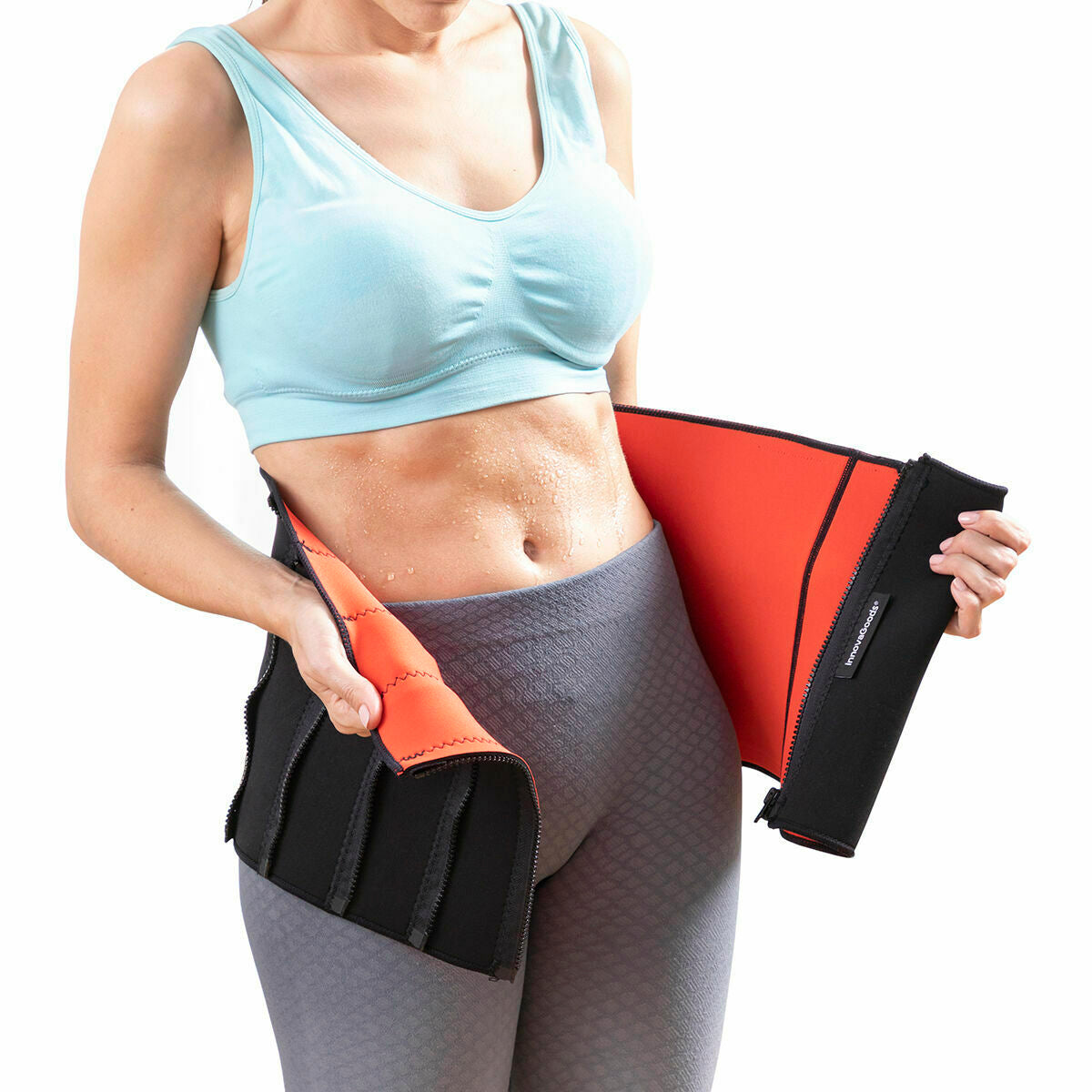 Pack Detachable Foam-covered Fitness Hoop and Sports Slimming Belt with Sauna Effect InnovaGoods-7