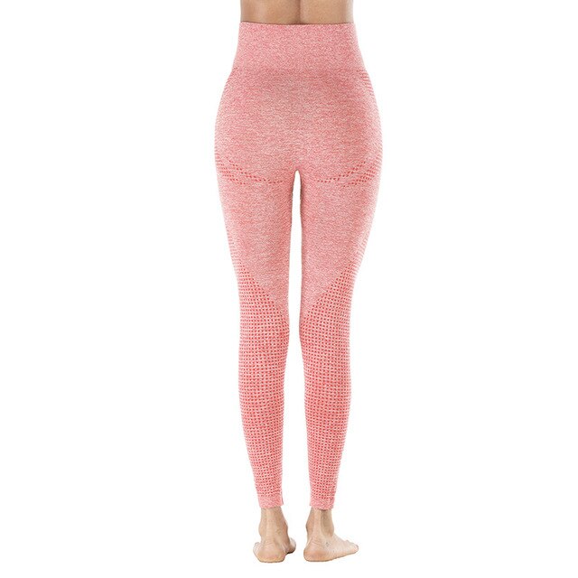 Leggings deportivos de yoga de cintura alta, sin costuras, para mujer, ideales para fitness, yoga, correr y ejercicio.