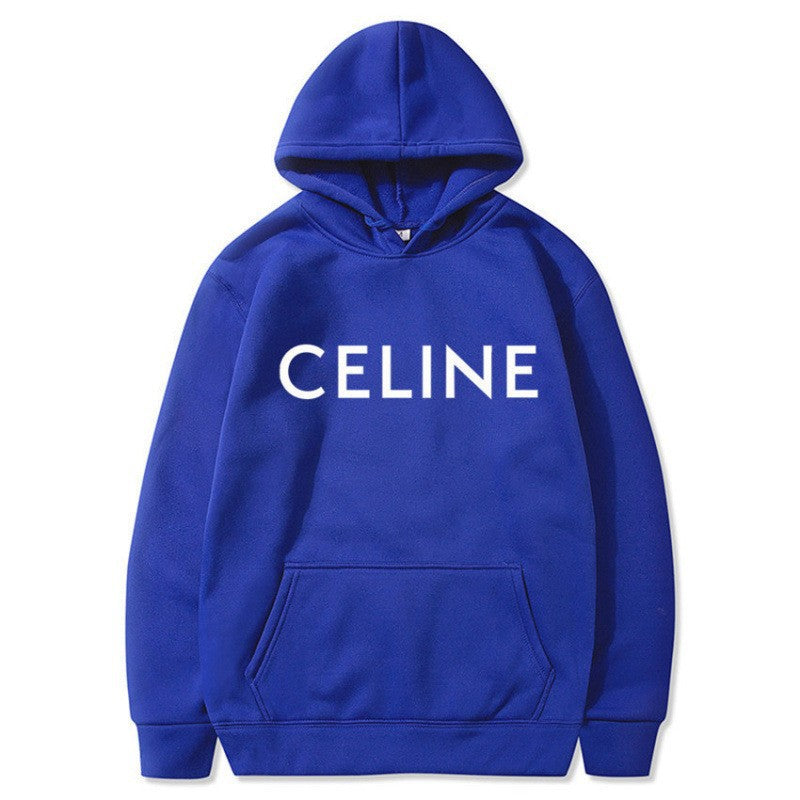 Sudadera con capucha estampada de corte holgado