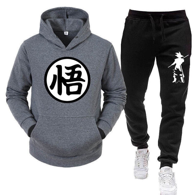 Conjunto deportivo con capucha y estampado