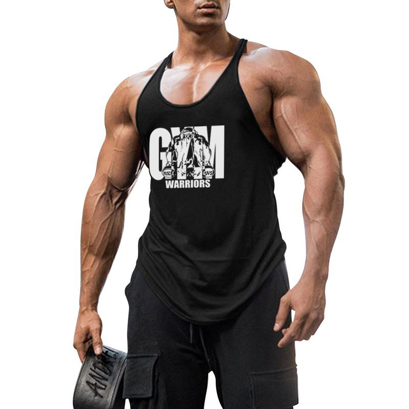 Camiseta de tirantes deportiva de algodón para hombre