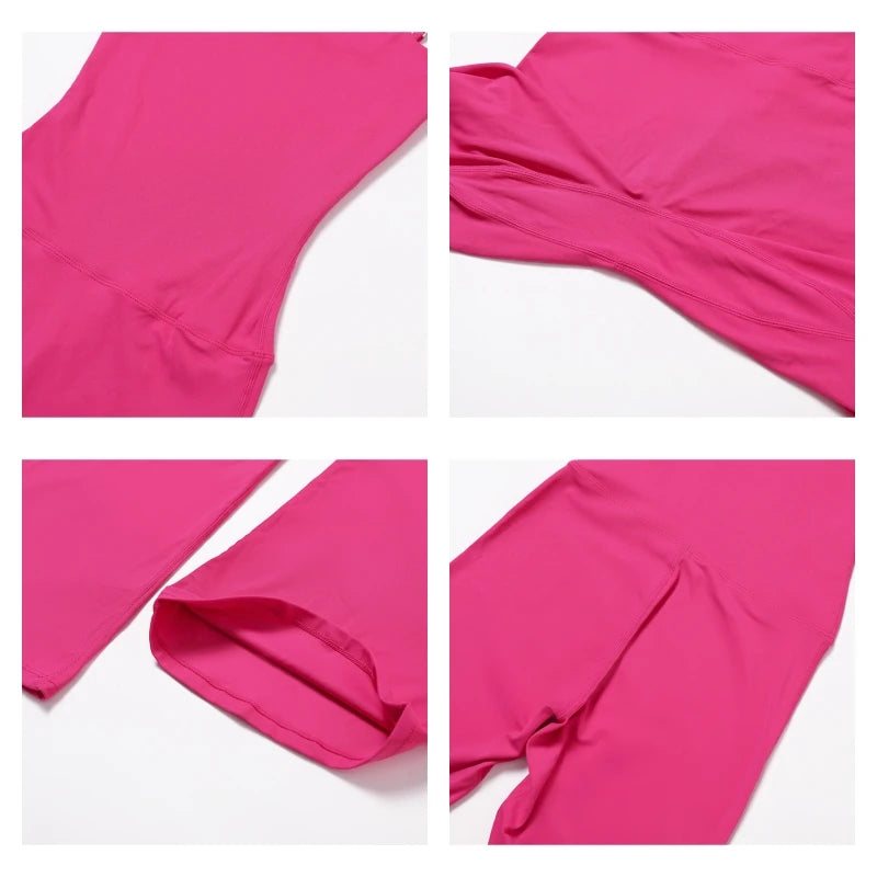 Conjunto de gimnasio Bell Bottoms para mujer, traje de yoga de una pieza, mono deportivo, peleles de fitness para mujer, leggings elásticos acampanados, bodysuits