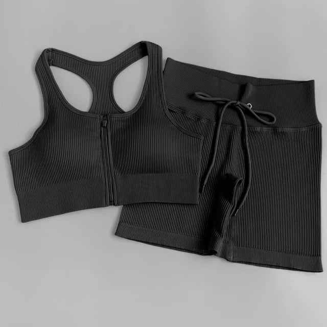 Conjunto deportivo de mujer con leggings de cintura alta
