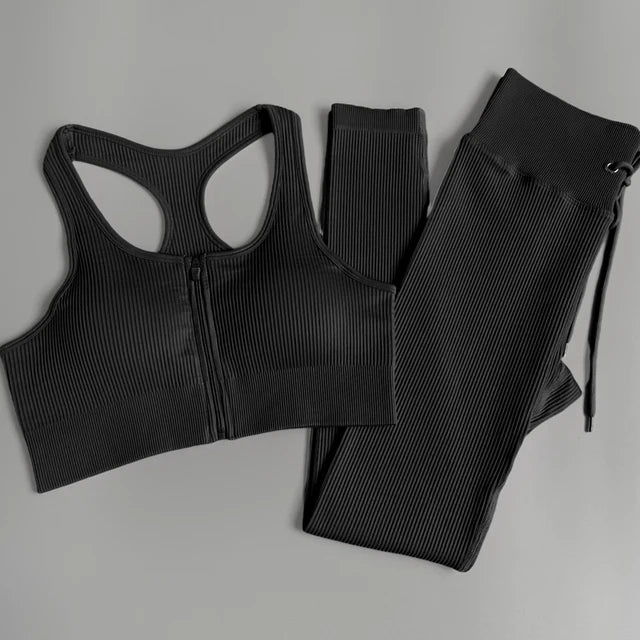 Conjunto deportivo de mujer con leggings de cintura alta