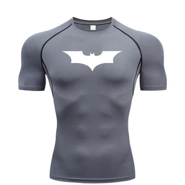 Camiseta deportiva de compresión de manga corta