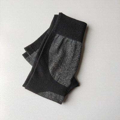Leggings deportivos sin costuras para mujer, mallas de fitness, pantalones de yoga de talle alto, leggings deportivos push-up para ejercicio y gimnasio