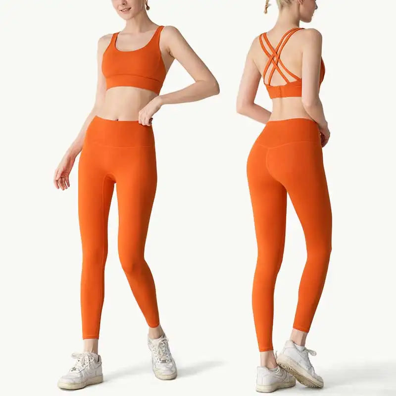 Conjunto deportivo de yoga para mujer de dos piezas