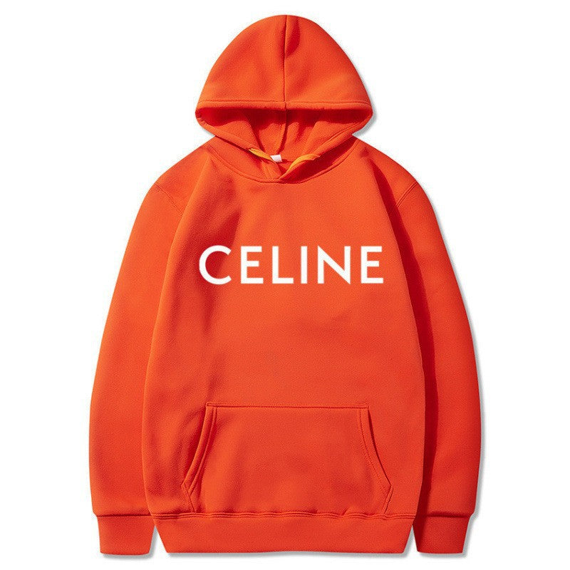 Sudadera con capucha estampada de corte holgado