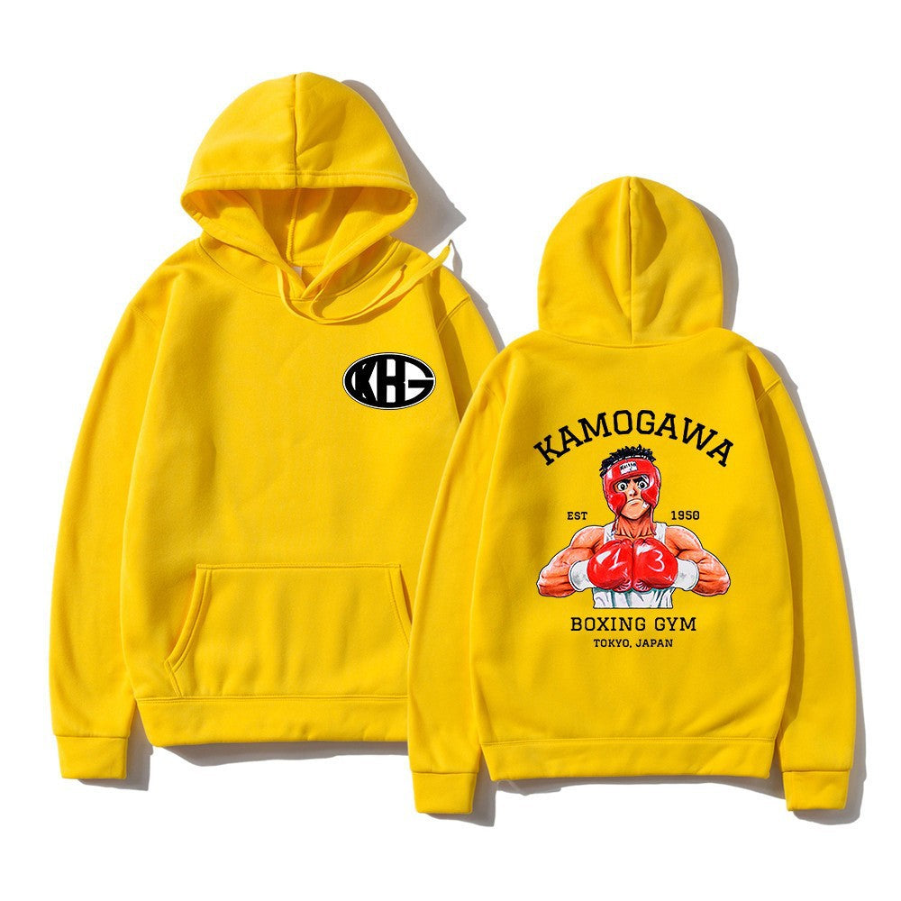 Sudadera deportiva estampada de corte holgado
