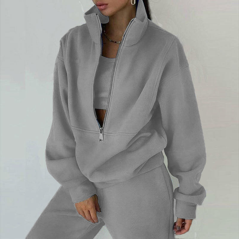 Conjunto deportivo de dos piezas con sudadera para mujer