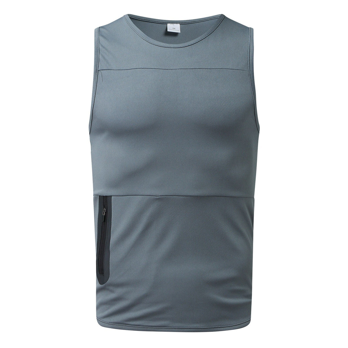 Camiseta sin mangas para hombre con bolsillo con cremallera, chaleco liso de verano deportivo sin mangas, chaleco de culturismo para hombre, ropa de gimnasio, ropa de hombre