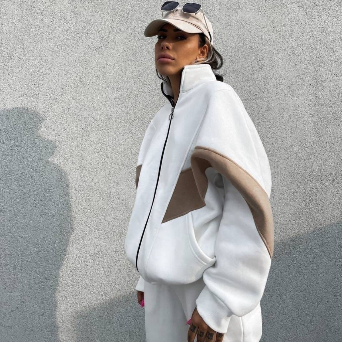 Conjunto casual deportivo de dos piezas para mujer