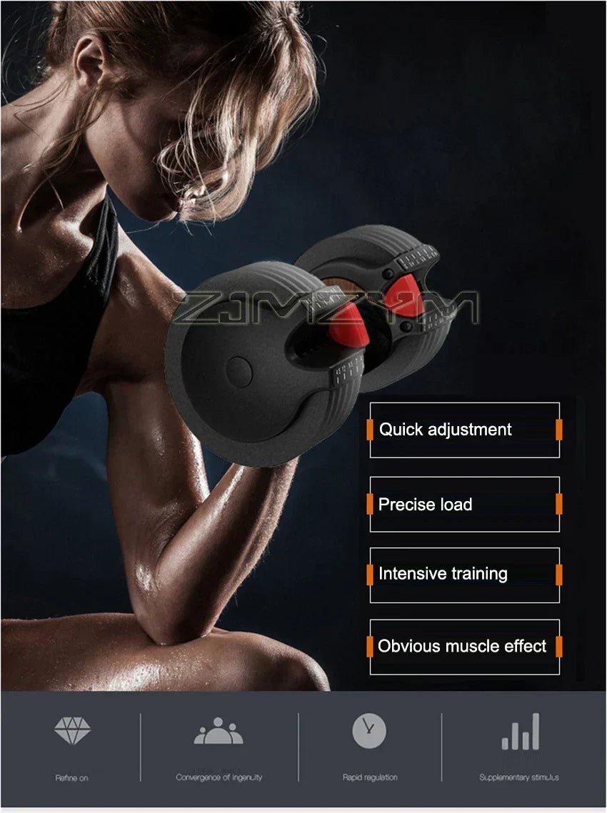 Adjustable Dumbbell Set for Home Fitness Equipment-3