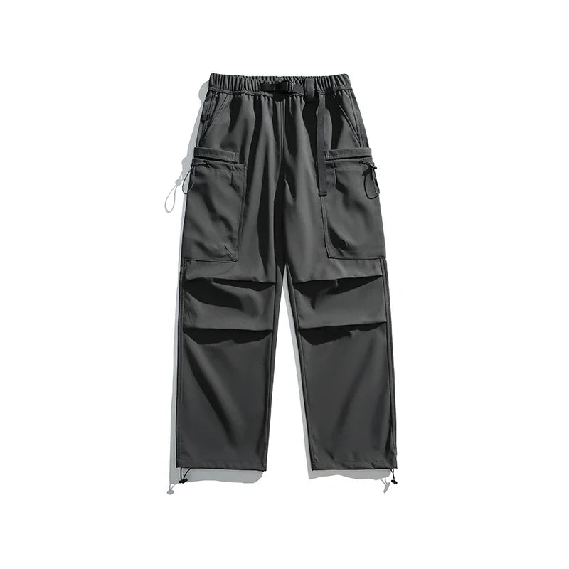 Pantalones cargo holgados para hombre con estilo ajustable para exteriores