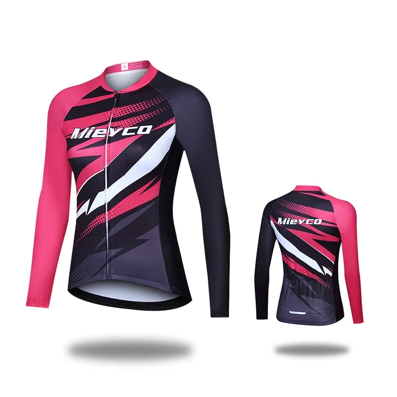 Women Cycling Jersey Long Sleeve Breathable Lightweight Spring Autumn Road Bike Top-10
