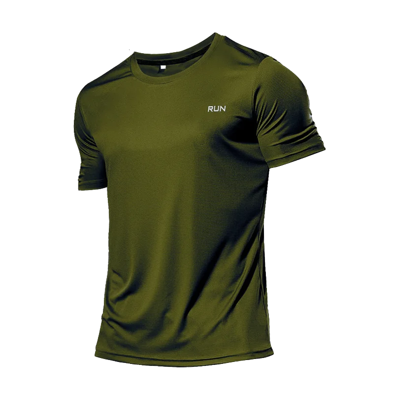 Men Compression Shirt Quick Dry Running Gym Training Sport Top Fitness-4
