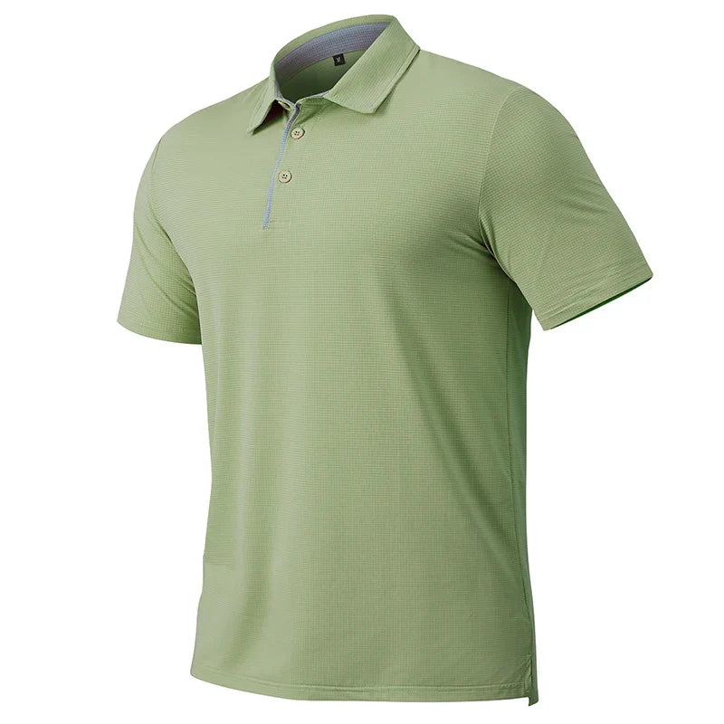 Polo deportivo de hombre de manga corta – Ligero y de secado rápido