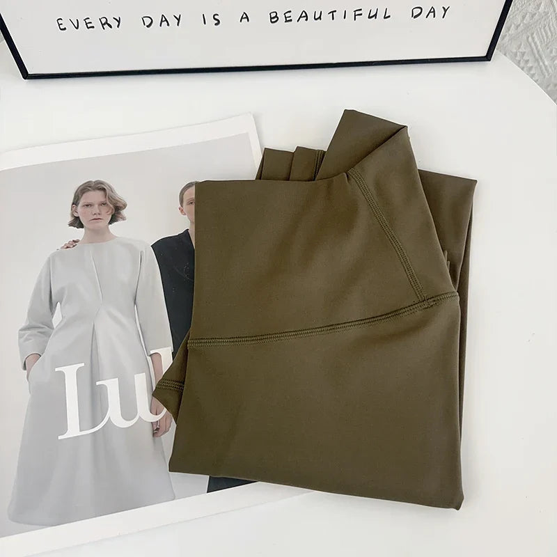Leggings de Yoga Cintura Alta para Mujer – Tobillo, Bolsillos en Costura, Elástico