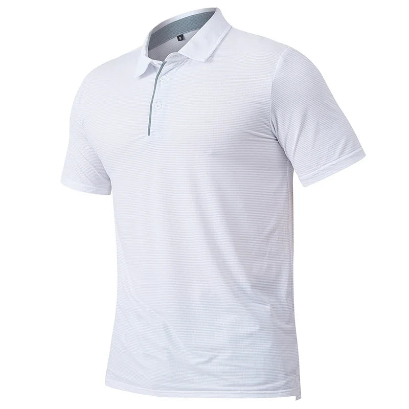 Polo deportivo de hombre de manga corta – Ligero y de secado rápido