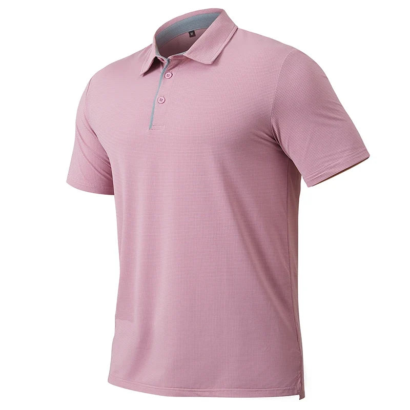 Polo deportivo de hombre de manga corta – Ligero y de secado rápido