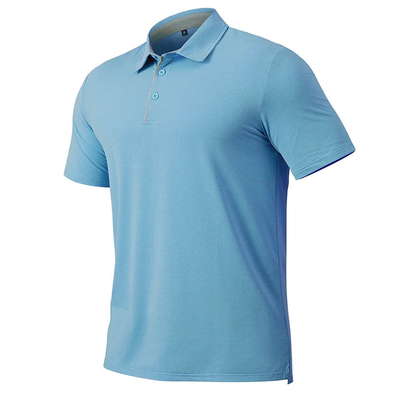 Polo deportivo de hombre de manga corta – Ligero y de secado rápido