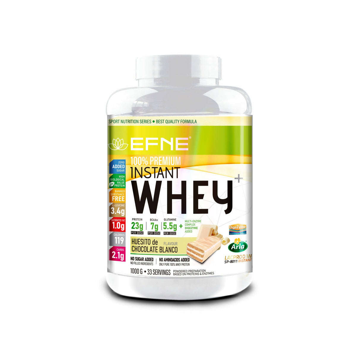 Proteína Whey Chocolate EFNE | Sabor Clásico y Potente con DigeZyme® (1kg / 2kg)