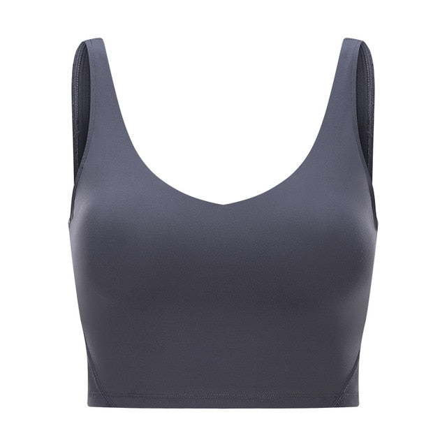 Top Deportivo SHINBENE para Mujer – Sujetador Yoga Naked-Feel, Acolchado, Running y Fitness