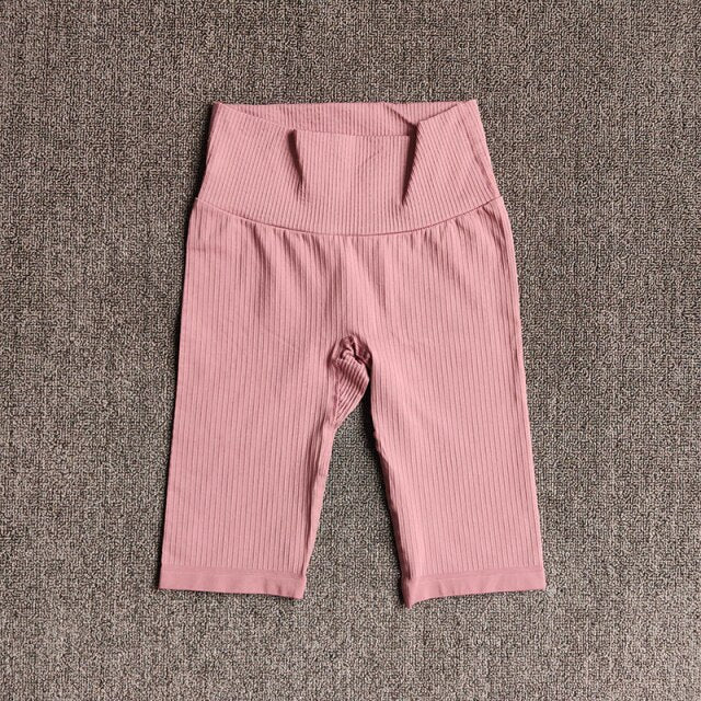 Shorts de Yoga Seamless Cintura Alta para Mujer – Push Up, Running y Gym