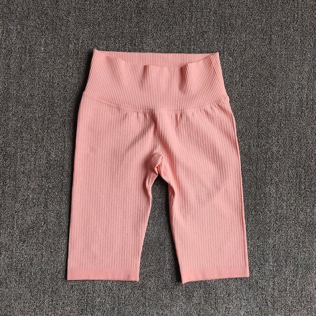 Shorts de Yoga Seamless Cintura Alta para Mujer – Push Up, Running y Gym