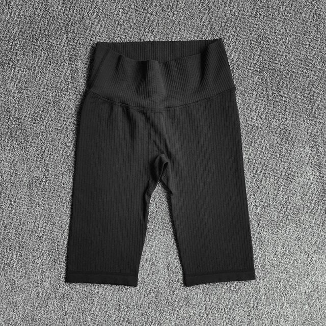 Shorts de Yoga Seamless Cintura Alta para Mujer – Push Up, Running y Gym