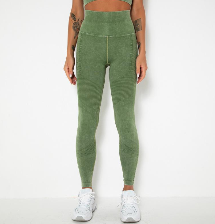 Leggings deportivos de yoga para mujer, de tiro alto, sin costuras, con control de abdomen, ideales para gimnasio, fitness, running y entrenamiento.