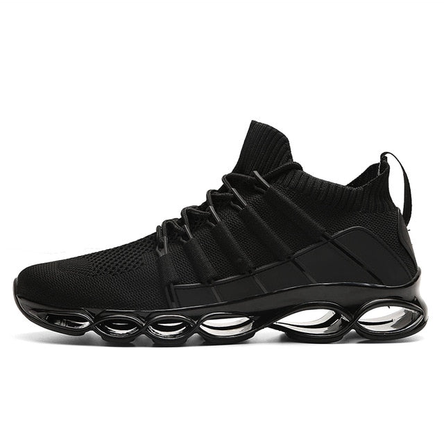 Zapatillas de correr transpirables con suela de cuchilla, tenis de moda, calzado cómodo para correr