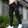 Jogger Sweatpants Track Pants Men Slim Fit Workout Trousers Male Multi-pocket Casual Skinny Pants Men's Zipper Design Sportswear