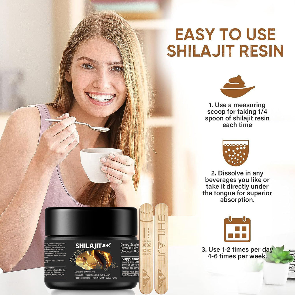 Resina pura de shilajit del Himalaya